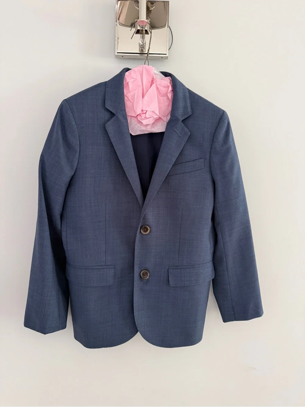 Crewcuts Ludlow Boys Navy Blue Two-Button Suit Jacket & Pants